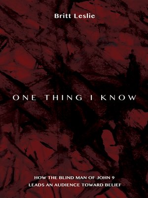 cover image of One Thing I Know
